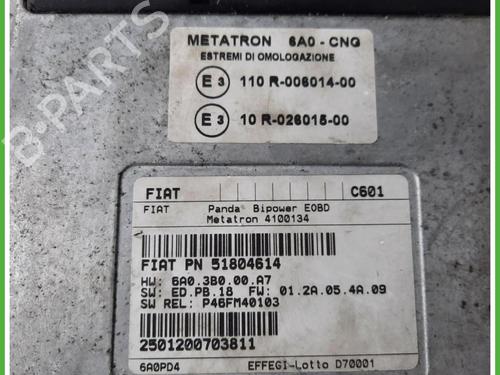 Engine control unit (ECU) FIAT PANDA (169_) 1.2 Natural Power (169.AXB1A) | BP40131096M57 - Image 2