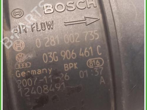 Mass air flow sensor AUDI A4 B8 (8K2) 2.0 TDI | BP40149196M95 - Image 3