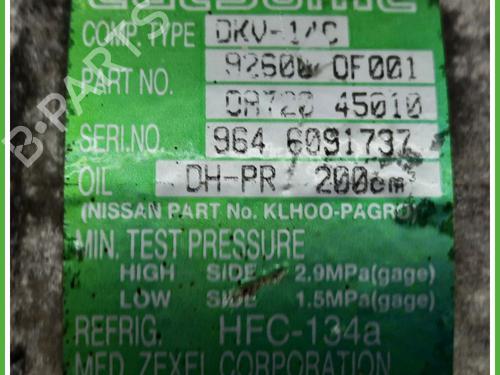 AC compressor NISSAN TERRANO II (R20) 2.7 TDi 4WD | BP13685723M34