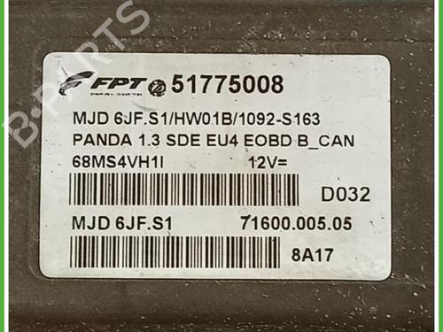 Engine control unit (ECU) FIAT PANDA (169_) 1.2 (169.AXB11, 169.AXB1A) | BP40130944M57 - Image 2