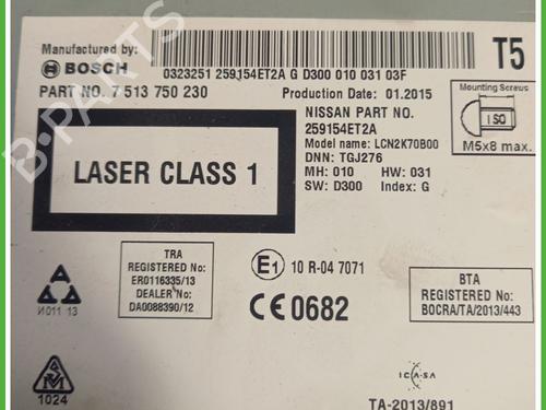 Bilradio NISSAN QASHQAI II (J11, J11_) 1.5 dCi | BP30560614E6 