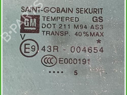 Rear right door window OPEL MERIVA B MPV (S10) 1.4 LPG (75) | BP22889798C21 