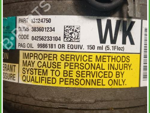 AC compressor OPEL MERIVA A MPV (X03) 1.6 (E75) | BP29935245M34