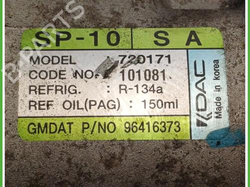 AC compressor CHEVROLET AVEO / KALOS Hatchback (T250, T255) 1.2 | BP25613886M34 