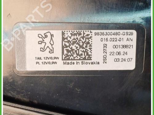 Left taillight PEUGEOT 308 SW III (FC_, FJ_, FR_, F4_, FN_) PureTech 130 (FRHNSL, FRHNST) | BP26902353C34 