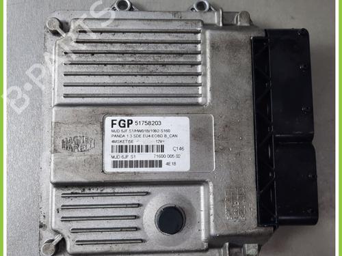 Used Engine control unit (ECU) FIAT PANDA (169_) 1.3 D Multijet (169.AXC1A) (70 hp) 13319253