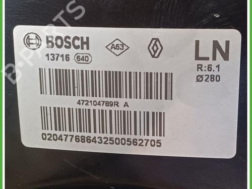 Servo brake RENAULT MEGANE IV Hatchback (B9A/M/N_) 1.5 dCi 110 (B9A3) | BP19922573M42 