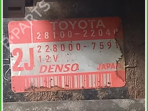 Starter TOYOTA CELICA Coupe (_T23_) 1.8 16V VT-i (ZZT230_, ZZT230) | BP30096773M8