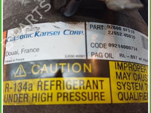 AC compressor NISSAN ALMERA TINO (V10) 1.8 | BP17862650M34 