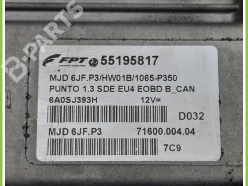 Engine control unit (ECU) FIAT PUNTO (188_) 1.3 JTD 16V | BP11368722M57 