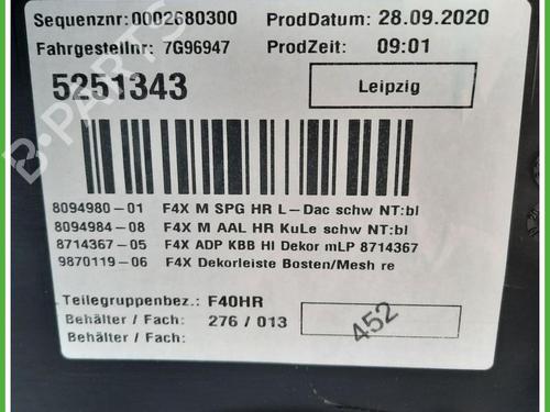 Rear right panel BMW 1 (F40) 118 d | BP40134090C61 - Image 4
