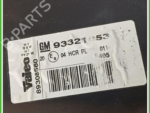 Right headlight OPEL MERIVA A MPV (X03) 1.4 16V Twinport (E75) | BP20107097C29 