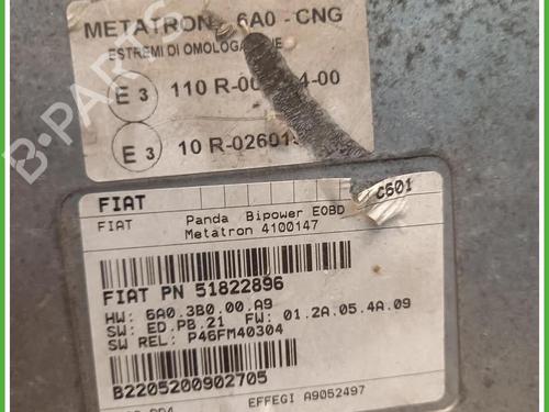 Engine control unit (ECU) FIAT PANDA (169_) 1.2 Natural Power (169.AXB1A) | BP40075198M57 - Image 3