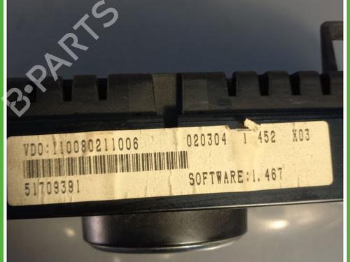 Instrument cluster LANCIA YPSILON (843_) 1.2 (843.AXB1A) | BP31123955C47