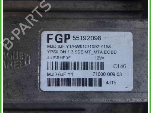 Engine control unit (ECU) LANCIA YPSILON (843_) 1.3 JTD (843.AXD11, 843.AXD1A) | BP40130604M57 - Image 2