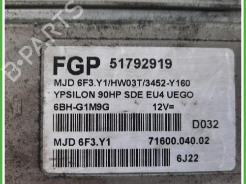 Engine control unit (ECU) LANCIA YPSILON (843_) 1.3 D Multijet (843.AXF11, 843.AXF1A, 843.AXM11,... | BP40131307M57 - Image 2