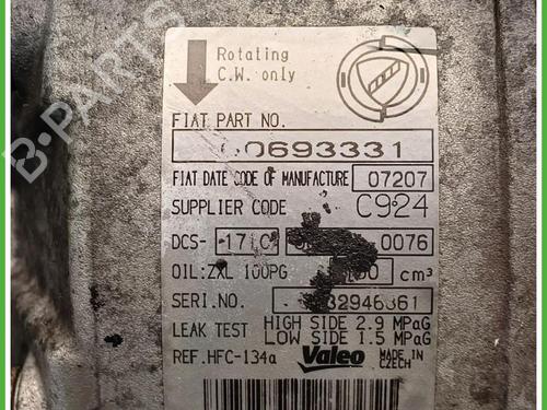 AC compressor ALFA ROMEO 159 (939_) 1.9 JTDM 16V (939AXC1B, 939AXC12) | BP40146227M34 - Image 4