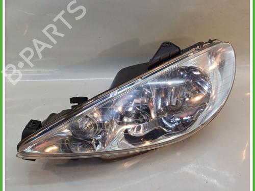 Used Left headlight PEUGEOT 206 Hatchback (2A/C) 1.4 HDi eco 70 (68 hp) 16742583