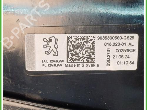 Left taillight PEUGEOT 308 SW III (FC_, FJ_, FR_, F4_, FN_) PureTech 130 (FRHNSL, FRHNST) | BP26902349C34 