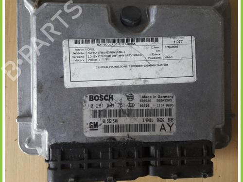 Used Engine control unit (ECU) OPEL ZAFIRA A MPV (T98) 2.0 DTI 16V (F75) (101 hp) 13311085