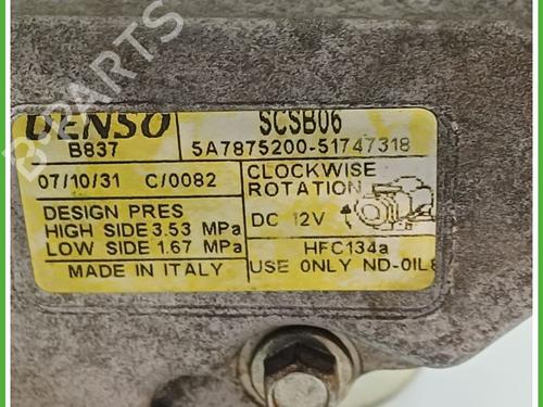 AC compressor FIAT 500 (312_) 1.2 (312AXA1A) | BP20929877M34 