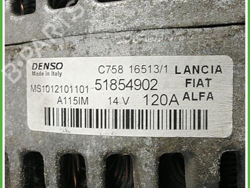 Alternator FIAT DUCATO Van (250_) 115 Multijet 2,0 D | BP15392668M7 