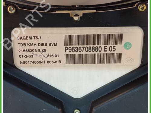 Instrument cluster PEUGEOT 307 (3A/C) 2.0 HDi 110 | BP16356458C47 