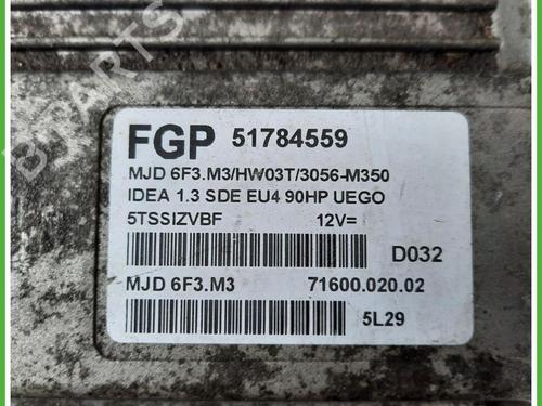 Engine control unit (ECU) FIAT IDEA (350_) 1.3 D Multijet | BP40131151M57 - Image 2