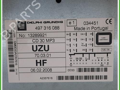 Radio OPEL CORSA D (S07) 1.2 LPG (L08, L68) | BP15382083E6 