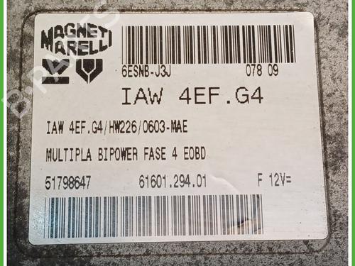 Engine control unit (ECU) FIAT MULTIPLA (186_) 1.6 16V Bipower (186AXC1A) | BP21820425M57 