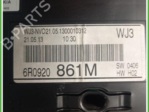 Instrument cluster VW POLO V (6R1, 6C1) 1.6 TDI | BP29475965C47 
