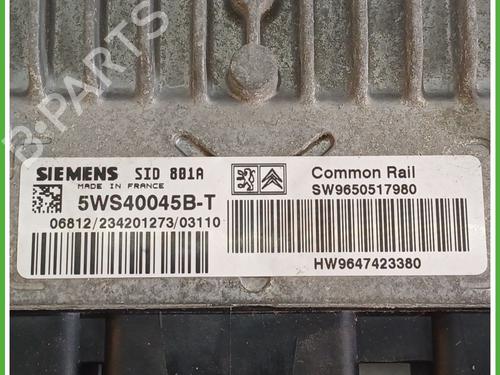 Engine control unit (ECU) PEUGEOT 307 (3A/C) 2.0 HDi 90 | BP19092618M57 