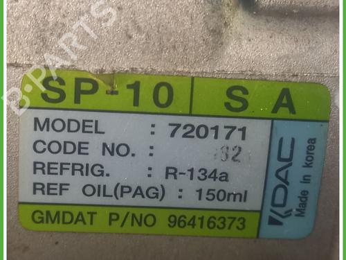 AC compressor CHEVROLET AVEO / KALOS Hatchback (T250, T255) 1.2 | BP30096759M34