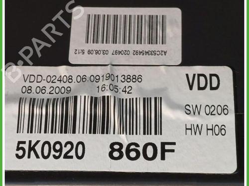Instrument cluster VW GOLF VI (5K1) 1.6 BiFuel | BP40145593C47 - Image 4