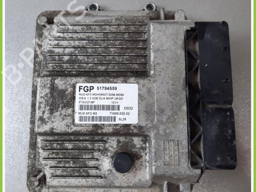 Used Engine control unit (ECU) FIAT IDEA (350_) 1.3 D Multijet (90 hp) 13319280