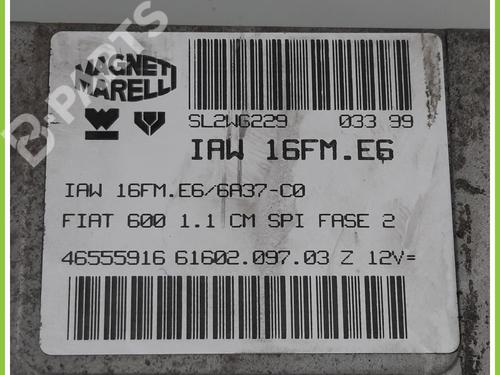 Engine control unit (ECU) FIAT SEICENTO / 600 (187_) 1.1 (187AXB, 187AXB1A, 187AXC1A02) | BP11368690M57 