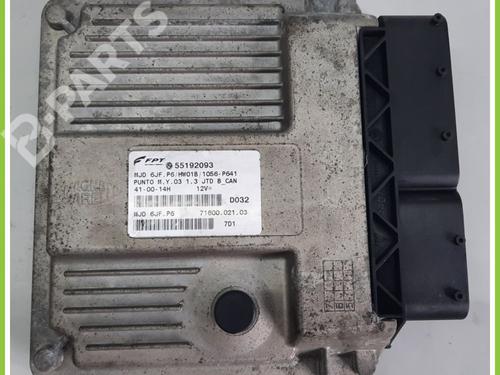 Used Engine control unit (ECU) FIAT PUNTO (188_) 1.3 JTD 16V (70 hp) 11369332