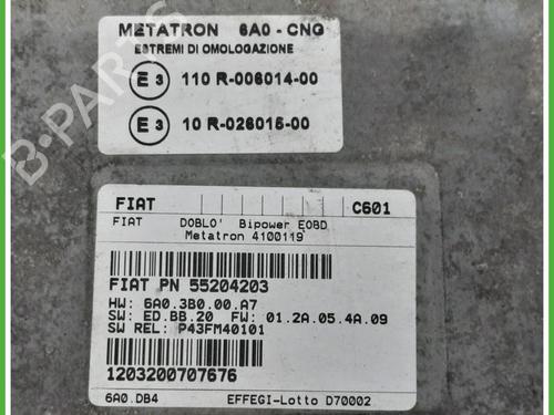 Engine control unit (ECU) FIAT DOBLO Box Body/MPV (223_) 1.6 Natural Power | BP40131418M57 - Image 2