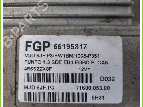 Engine control unit (ECU) FIAT PUNTO (188_) 1.3 JTD 16V | BP13319294M57 