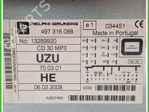 Radio OPEL CORSA D Hatchback Van (S07) 1.3 CDTI (L08) | BP16834638E6 