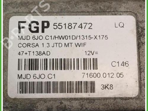 Engine control unit (ECU) OPEL CORSA C (X01) 1.3 CDTI (F08, F68) | BP40144760M57 - Image 2