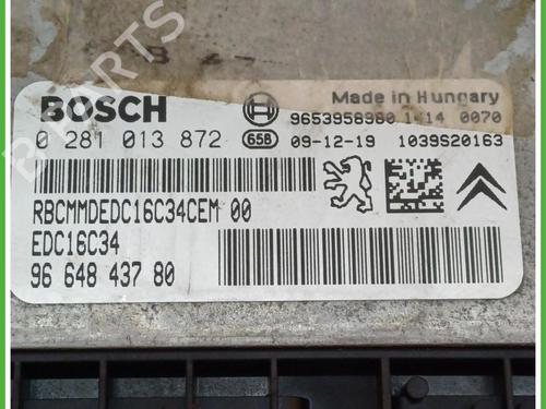 Engine control unit (ECU) CITROËN C4 I (LC_) 1.6 HDi | BP40137323M57 - Image 2