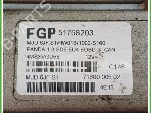 Engine control unit (ECU) FIAT PANDA (169_) 1.3 D Multijet (169.AXC1A) | BP20107116M57