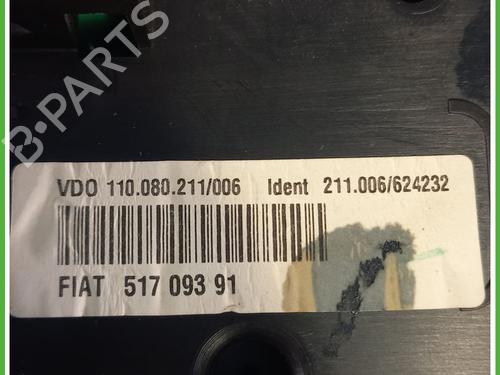 Instrument cluster LANCIA YPSILON (843_) 1.2 (843.AXB1A) | BP31123955C47