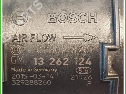 Mass air flow sensor OPEL MERIVA B MPV (S10) 1.4 LPG (75) | BP24354367M95