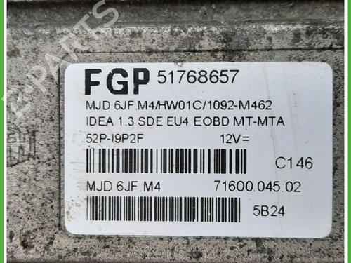 Engine control unit (ECU) LANCIA MUSA (350_) 1.3 D Multijet (350.AXB11, 350.AXB1A) | BP15369650M57 