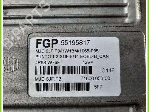 Engine control unit (ECU) FIAT PUNTO (188_) 1.3 JTD 16V | BP13319251M57 