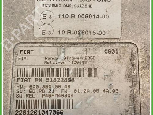Engine control unit (ECU) FIAT PANDA (169_) 1.2 4x4 (169.AXB2A) | BP40146600M57 - Image 2