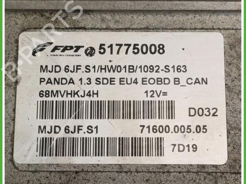 Engine control unit (ECU) FIAT PANDA (169_) 1.3 D Multijet (169.AXC1A) | BP21393783M57 
