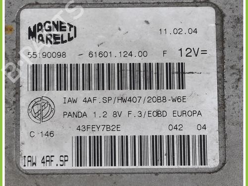 Engine control unit (ECU) FIAT PANDA (169_) 1.2 (169.AXB11, 169.AXB1A) | BP13319339M57 